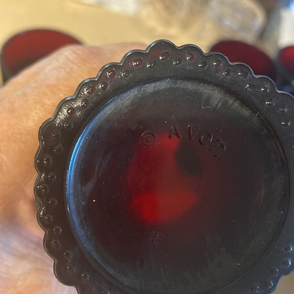 Vintage Avon 1876 Cape Cod Ruby Red set of 4. Excellent condition 12 oz 5.5” - Picture 3 of 3